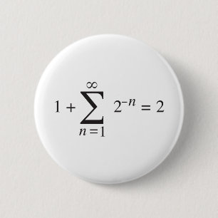 1 + 1 = 2 _ summation notation inch round button
