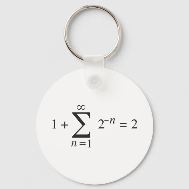 1 + 1 = 2 _ summation notation keychain (Front)