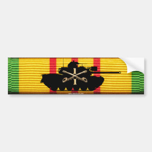 1/1st Cavalry M48A3 on VSM Ribbon Bumper Sticker