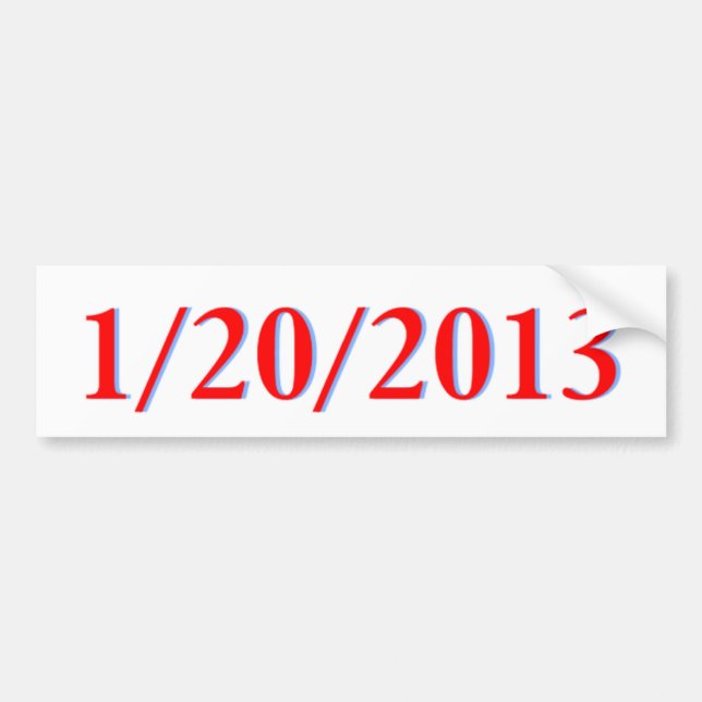 1/20/2013 BUMPER STICKER (Front)