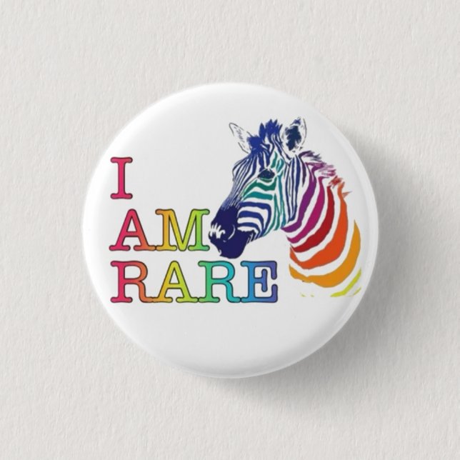 1.25" Badge - I Am Rare 1 Inch Round Button (Front)