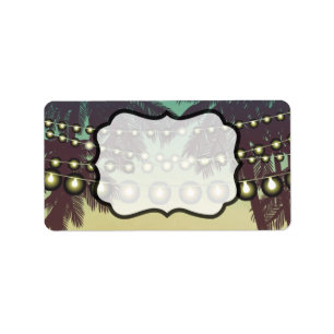 1.25"x2.75" Business Mailing Addres Label Beach Su