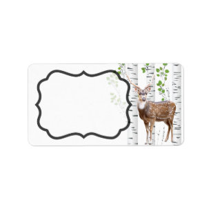 1.25"x2.75" Business Mailing Addres Label Deer Doe