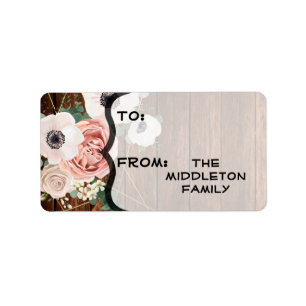 1.25"x2.75" Christmas XMAS Stick On Gift Tag