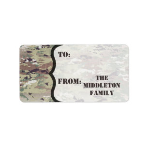 1.25"x2.75" Christmas XMAS Stick On Gift Tag