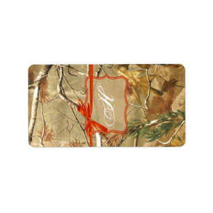 1.25"x2.75" Hershey's Miniature Hunters Camoflouge Label