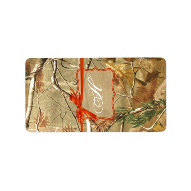 1.25"x2.75" Hershey's Miniature Hunters Camoflouge Label (Front)