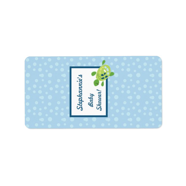 1.25"x2.75" Hershey's Miniature Turtle Reef Ocean Label (Front)