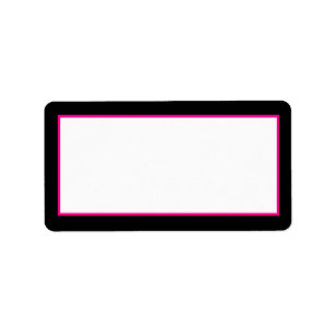 1.25"x2.75" Hot Pink Zebra Print Mailing Address Label