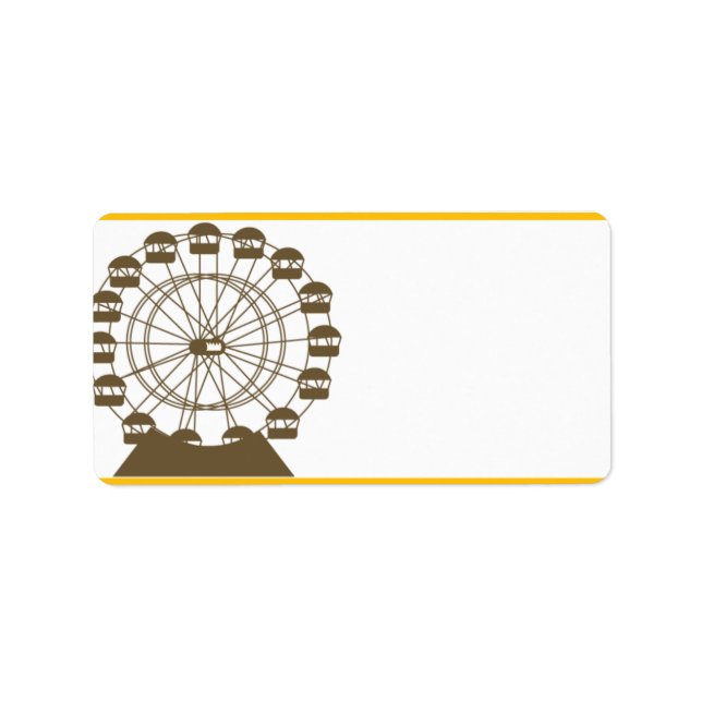 1.25"x2.75" Mailing Address Carnival Label (Front)