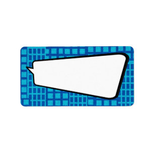 1.25"x2.75" Mailing Address Comic Strip Book Pop Label