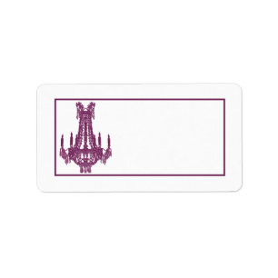 1.25"x2.75" Mailing Address Crystal Chandelier Gli Label