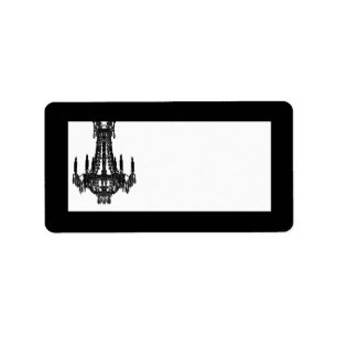 1.25"x2.75" Mailing Address Crystal Chandelier Gli Label