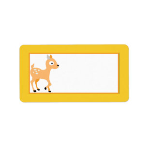1.25"x2.75" Mailing Address Furry Woodland Animals Label