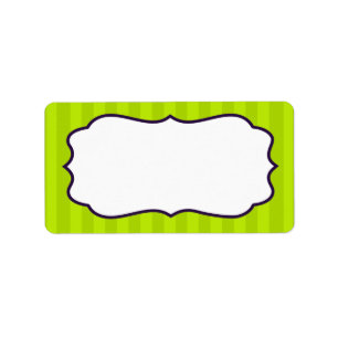 1.25"x2.75" Mailing Address Lime Green & Purple Label