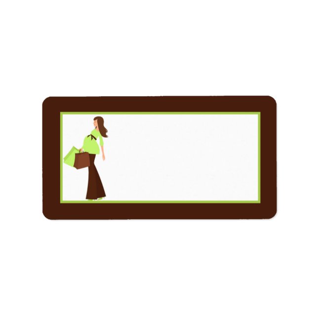 1.25"x2.75" Mailing Address Mod Mom Polka Dot Label (Front)