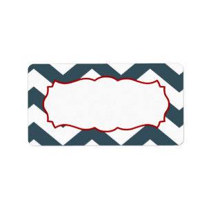 1.25"x2.75" Mailing Address Nautical Anchor Compas Label