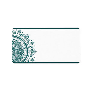 1.25" x2.75" Mailing Address Night in India Label