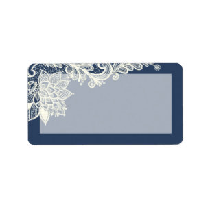 1.25"x2.75" Mailing Address Vintage Victorian Lace Label