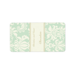 1.25"x 2.75" Hershey"s Miniature Damask Paris Label