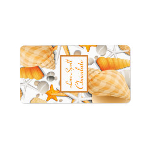 1.25" x 2.75" Hershey's Assorted Seashells Orange Label