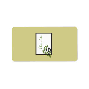1.25" x 2.75" Hershey's Japanese Green Bonsai Tree Label