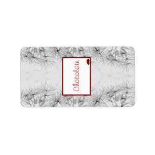 1.25" x 2.75" Hershey's Lady Bug on Dandelion Red Label