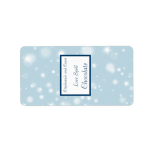 1.25" x 2.75" Hershey's Miniature Twinkling Snow Label