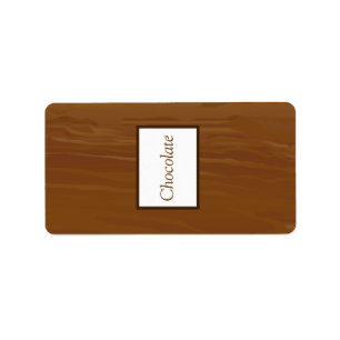 1.25" x 2.75" Hershey's Wooden Plank Floral Weddin Label