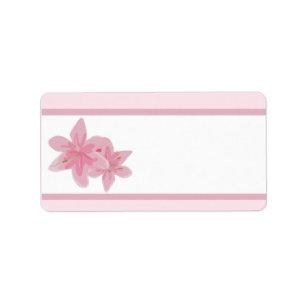 1.25" x 2.75" Mailing Address Purple Pink Lantern/ Label