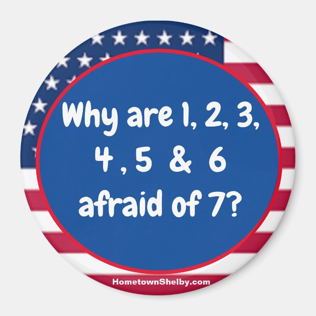 1 2 3 4 5 6 Patriotic magnet (Front)