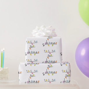 1, 2, 3... Shine Baby Wrapping Paper