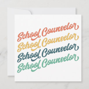 1/2- Back To School Vintage School Counsellor Invitation