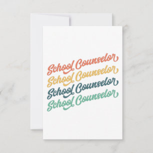 1/2- Back To School Vintage School Counsellor RSVP Card