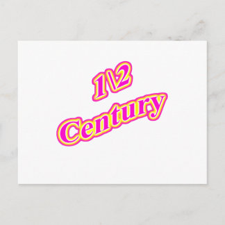 1\2 Century  Magenta Postcard