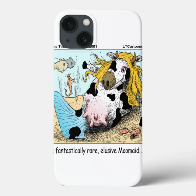 1/2 Cow 1/2 Mermaid Moomaid Funny Case-Mate iPhone Case (Back)