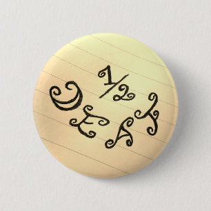 1/2 Deaf 2 Inch Round Button