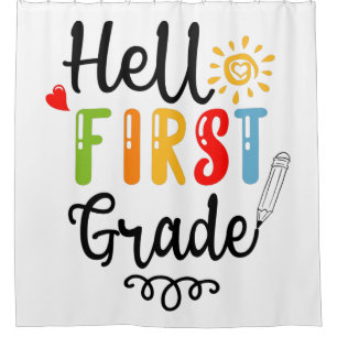 1/2- Hello First Grade Shirt, First Grade Student