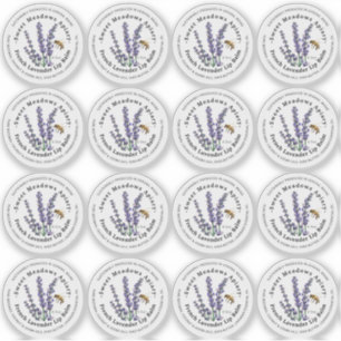 1.33" Lip Balm 0.5 oz Metal Container Lid Label