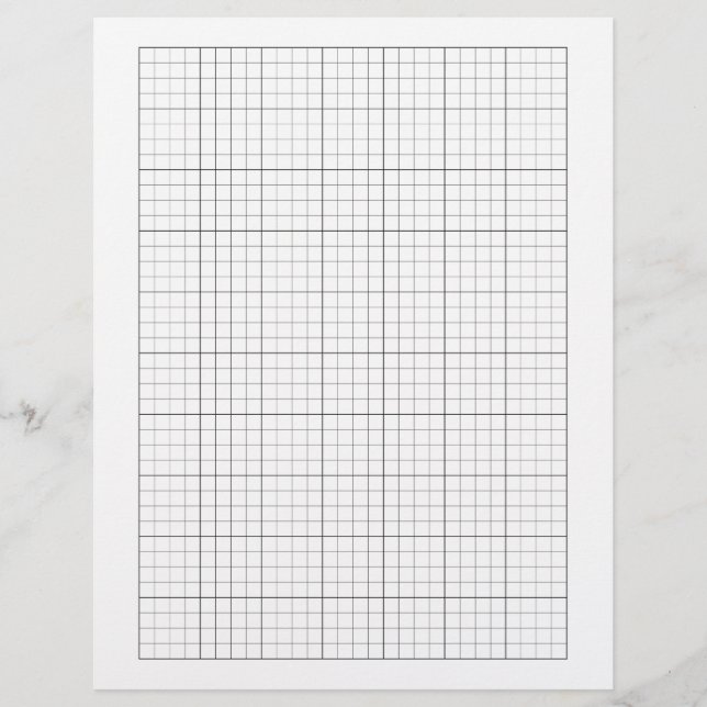 1/4 Inch Graph Paper (4 Squares Per Inch) - Black (Front)
