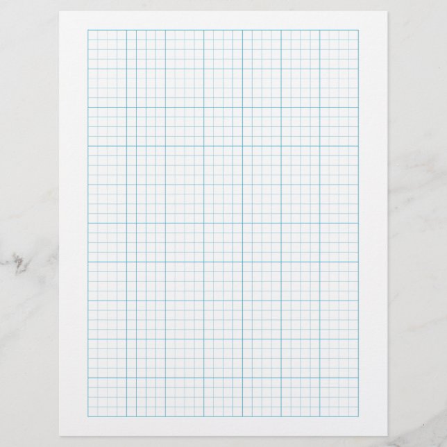 1/4 Inch Graph Paper (4 Squares Per Inch) - Blue (Front)