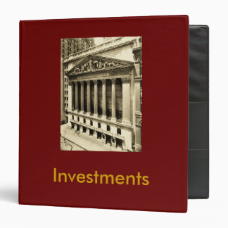 1.5" 3 Ring Binder for Investments