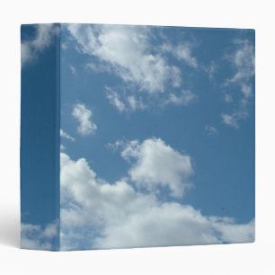 1.5" blue sky and white clouds binder
