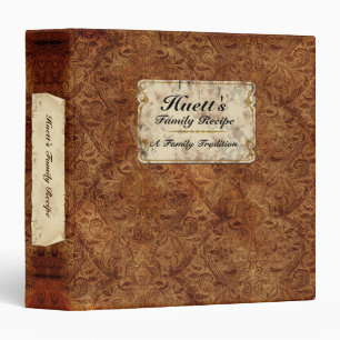 1,5" classeur vintage de recette de famille de