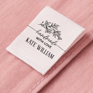 1.5" Cut and sew Handmade with love Custom Grosgrain Ribbon