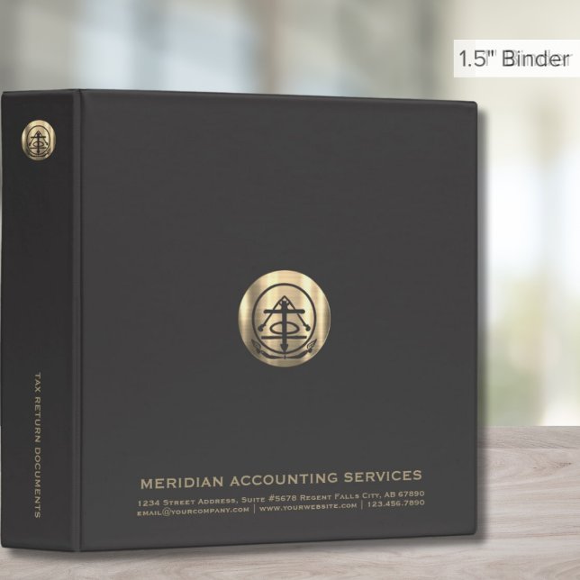 1.5" Grey Gold Seal Tax Binder (Creator Uploaded)