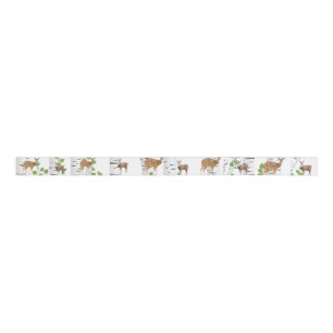 1.5" Grosgrain Ribbon Deer Doe Buck Woodland Hunti