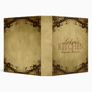 1.5 Inch Custom Lace Recipe Binder