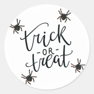 1.5 Inch Happy Halloween Spiders sticker