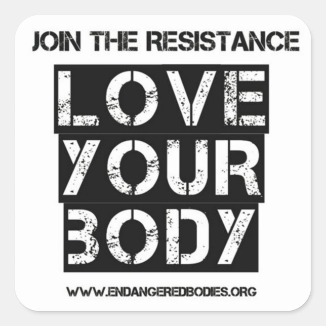1.5" Love Your Body Sticker (Front)
